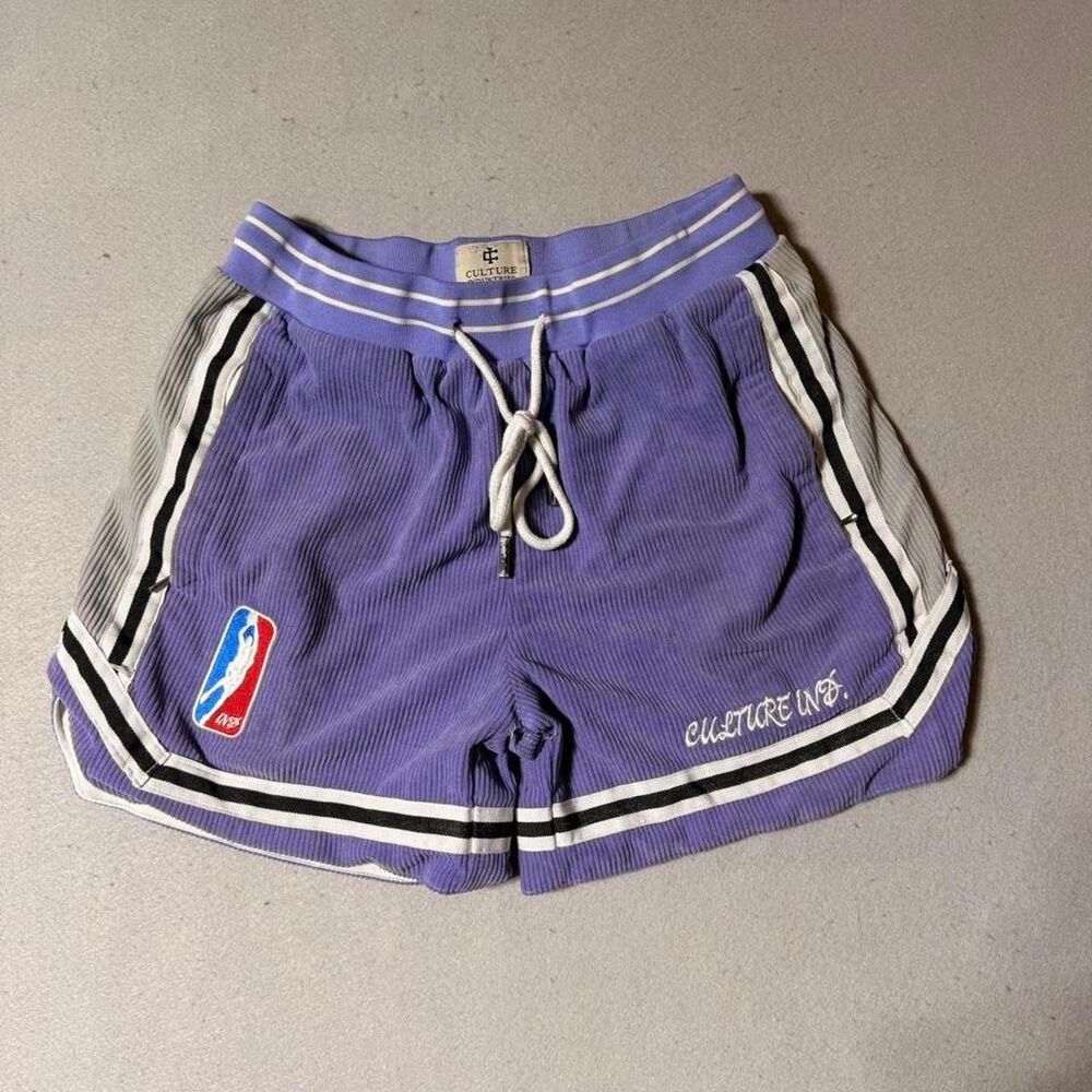 Culture Women's Purple and Blue Shorts